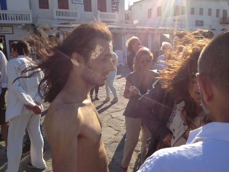 Mykonos Biennale -  - Perfomance Art at Old Harbour  