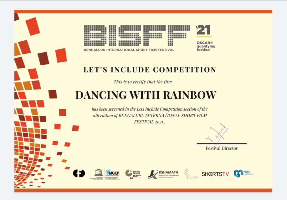 Mykonos Biennale 2015 - Film Festival -  Dancing With Rainbow - screen shot